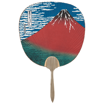 221 都うちわ 北斎・赤富士